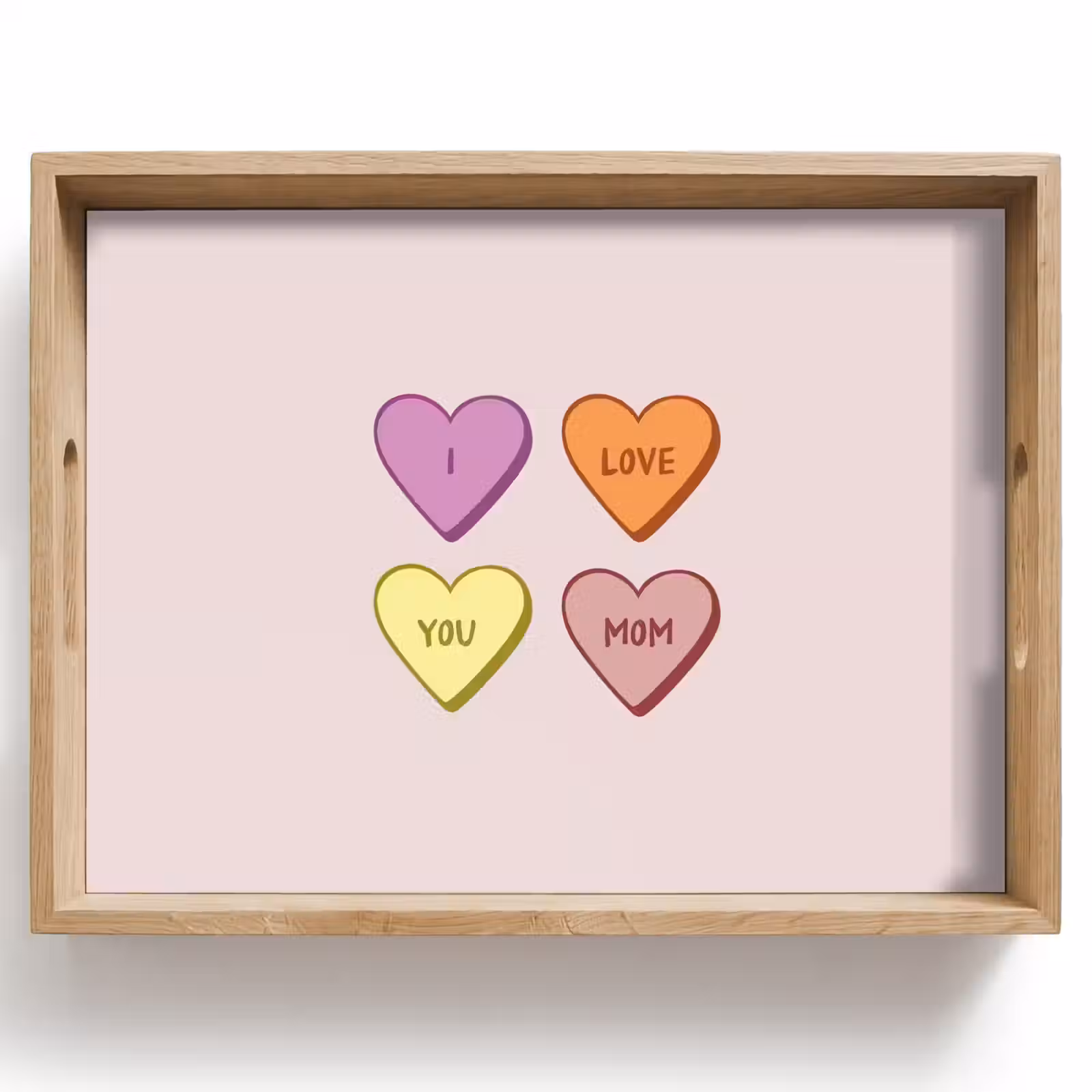 Dienblad - Hartjes - Pastel - Liefde - Moeder — 1