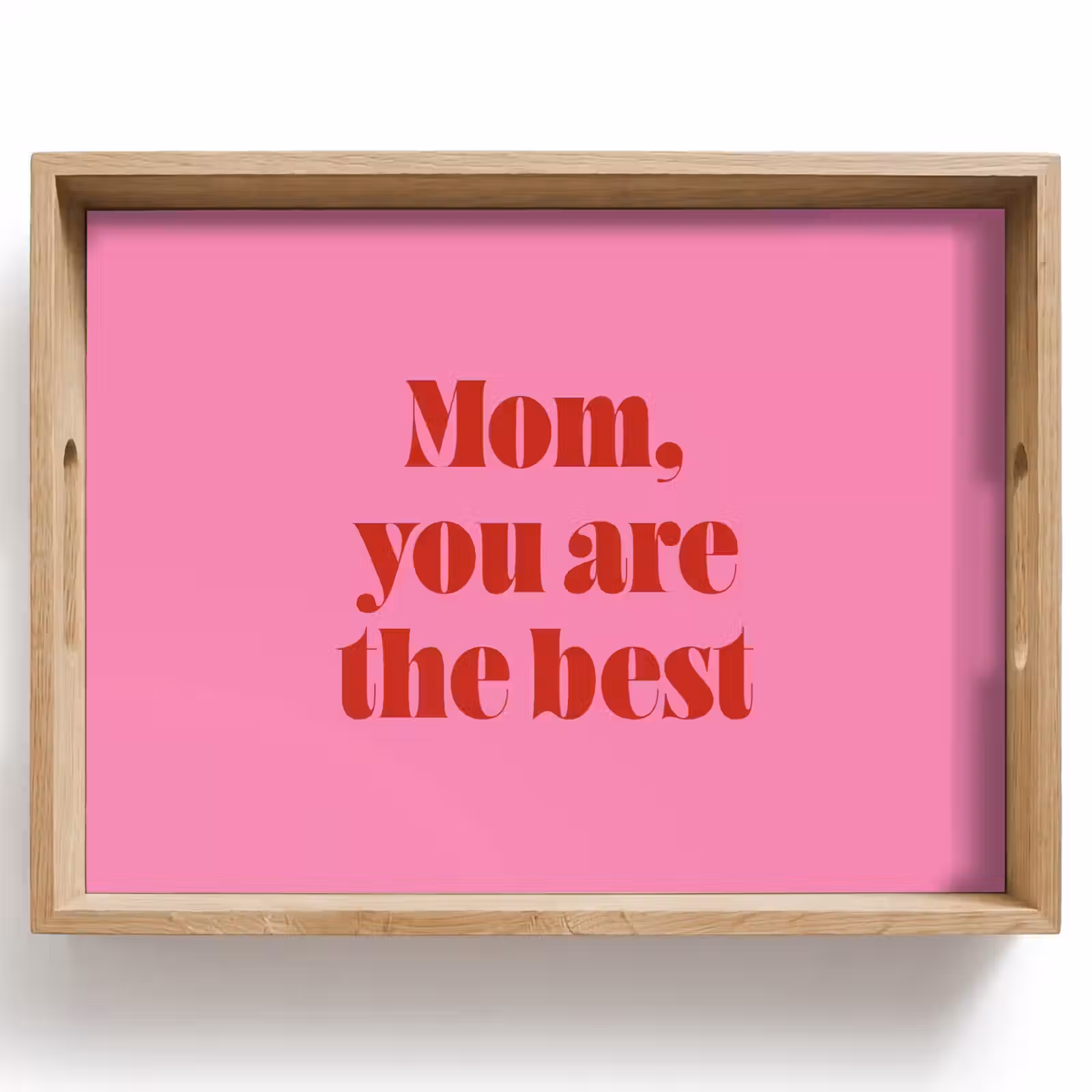 Dienblad - Moeder - Boodschap -Roze — 1