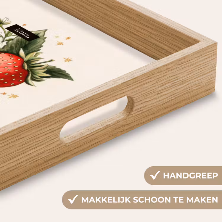 Dienblad - Aardbeien - Madeliefjes - Quote - Sterretjes — 5