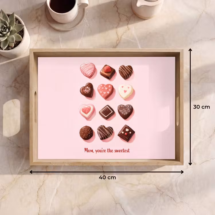 Dienblad - Chocolaatjes - Hartvormig - Liefste — 9