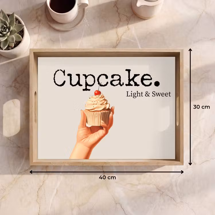 Dienblad - Cupcake - Zoet - Kers — 9