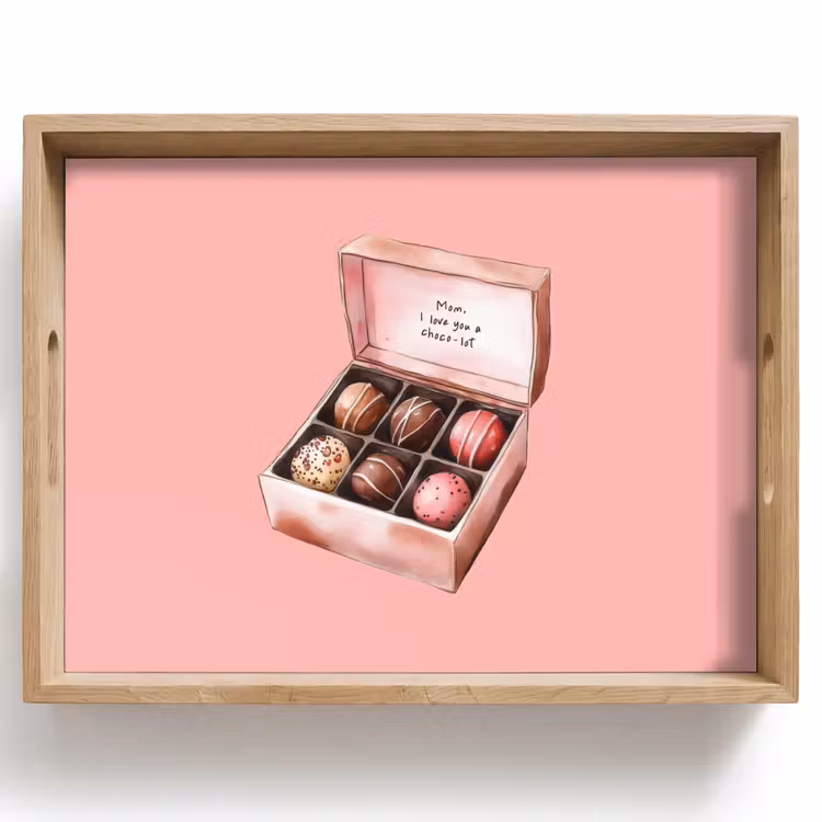 Dienblad - Doosje - Bonbons - Liefdevolle - Tekst — 1
