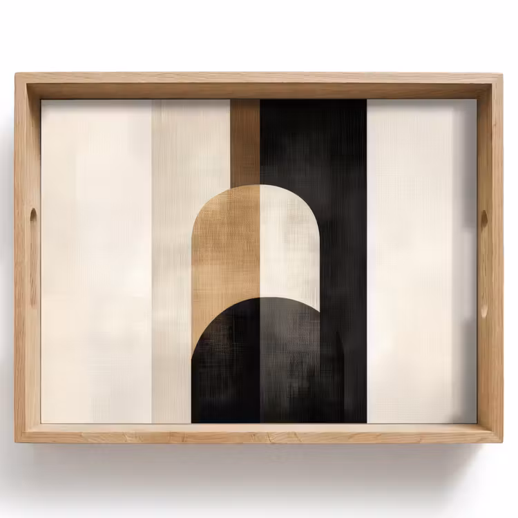 Dienblad - Geometrische - Vormen - Wit — 1