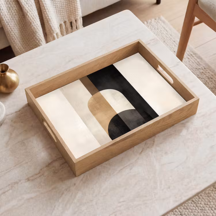 Dienblad - Geometrische - Vormen - Wit — 2