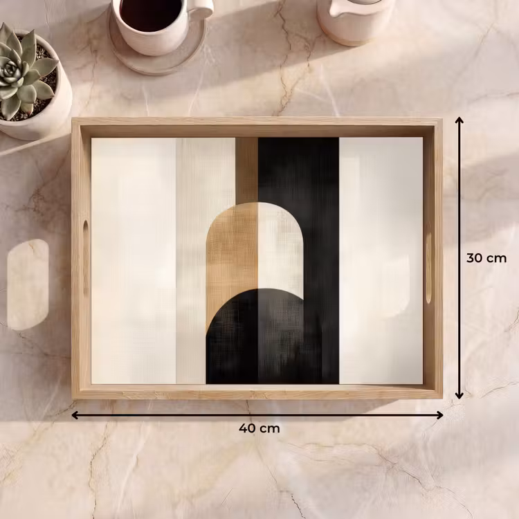 Dienblad - Geometrische - Vormen - Wit — 9