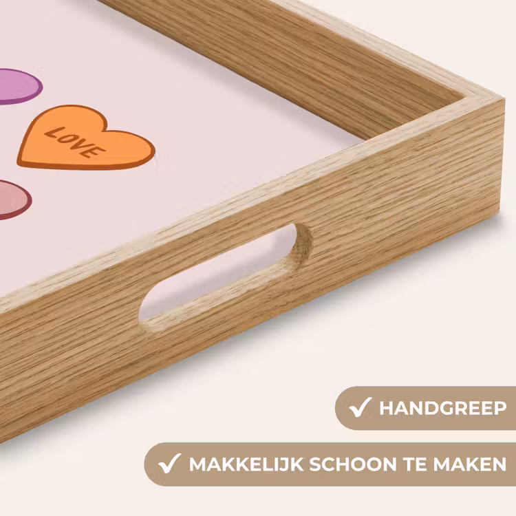 Dienblad - Hartjes - Pastel - Liefde - Moeder — 5