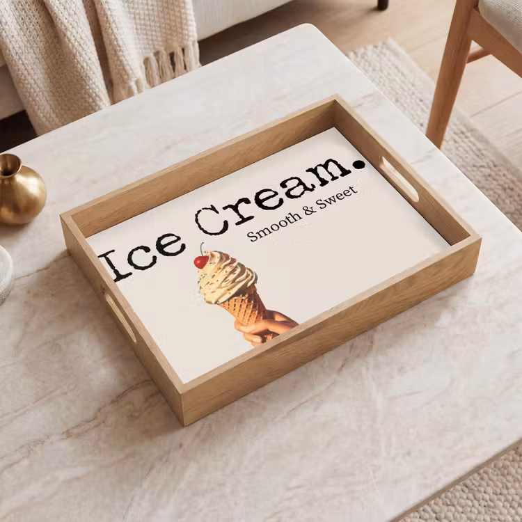 Dienblad - Ice cream - Softijs - Kleurrijk - Kers — 2