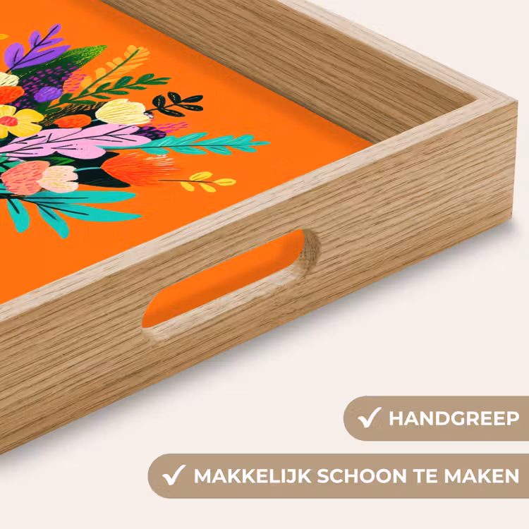 Dienblad - Kaartje - Boeket - Bloemen — 5