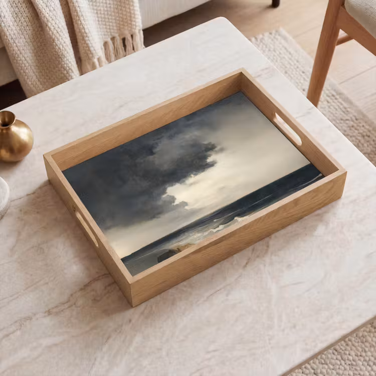 Dienblad - Kust - Golven - Rots - Storm — 2