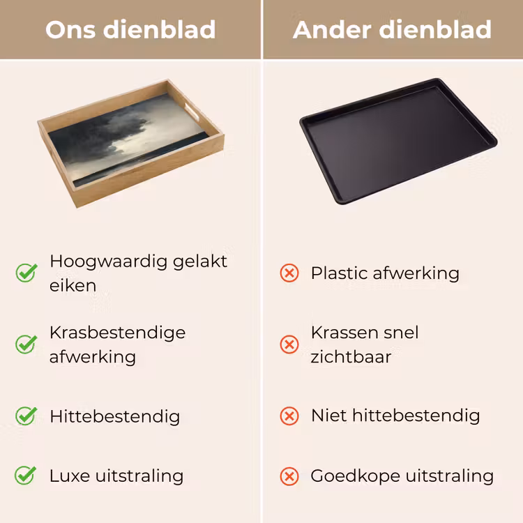Dienblad - Kust - Golven - Rots - Storm — 3