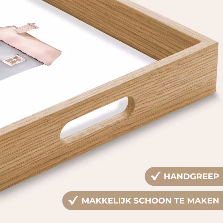 Dienblad - Lichtblauw - Huisje - Mama - Tekst — 5