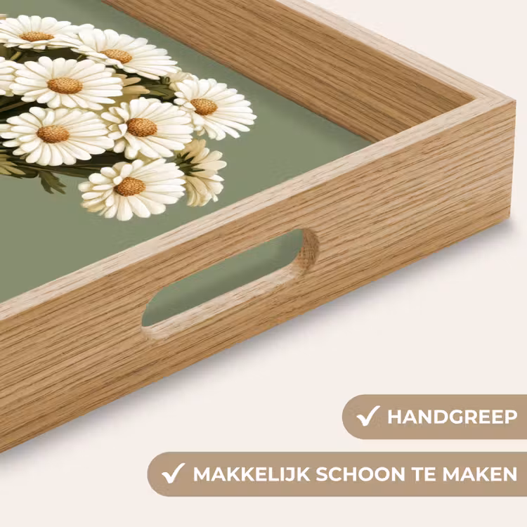 Dienblad - Lint - Boeket - Groen - Quote — 5