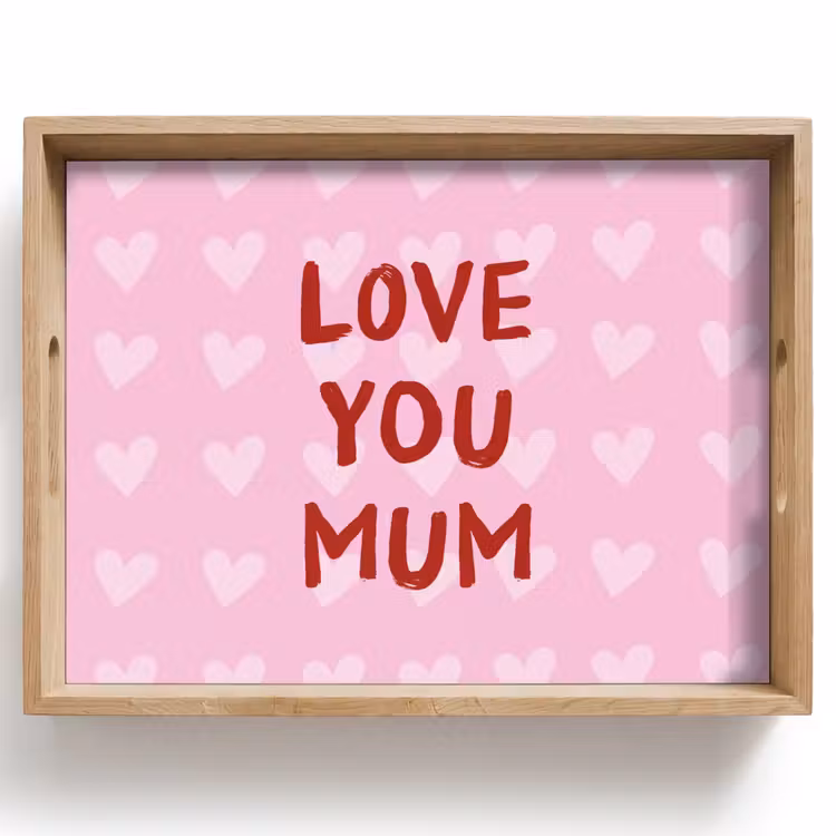 Dienblad - Love - Quote - Moeder - Rood — 1