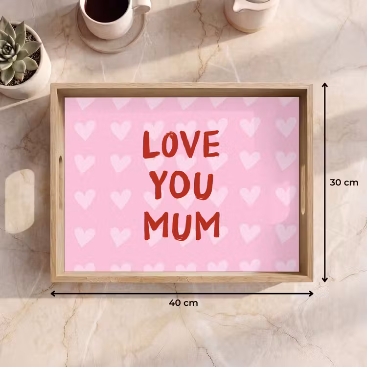 Dienblad - Love - Quote - Moeder - Rood — 9