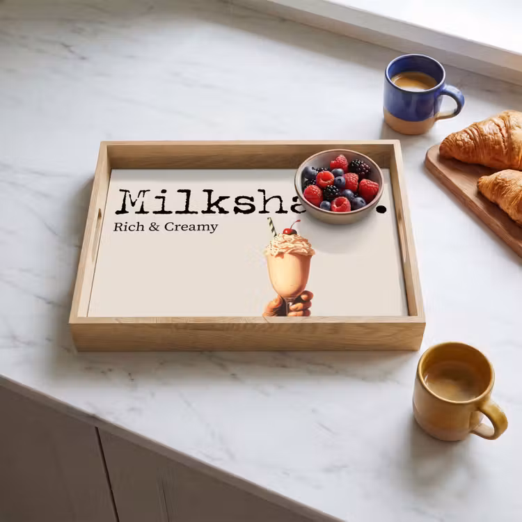 Dienblad - Milkshake - Kers - Rietje — 4