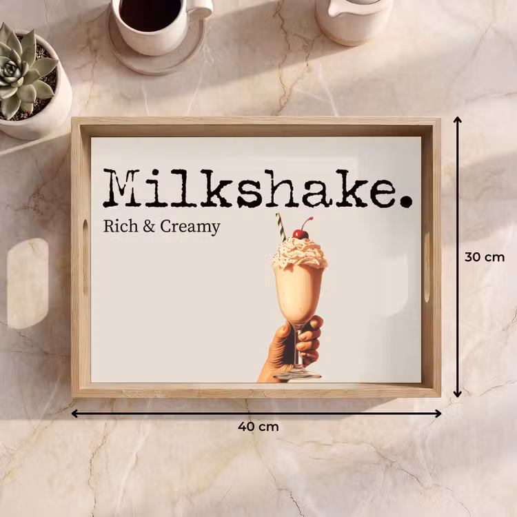 Dienblad - Milkshake - Kers - Rietje — 9