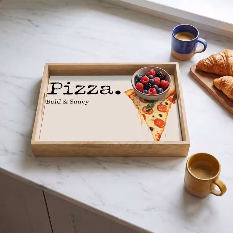 Dienblad - Pizza - Kaas - Pepperoni — 4