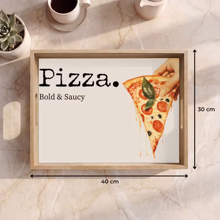 Dienblad - Pizza - Kaas - Pepperoni — 9
