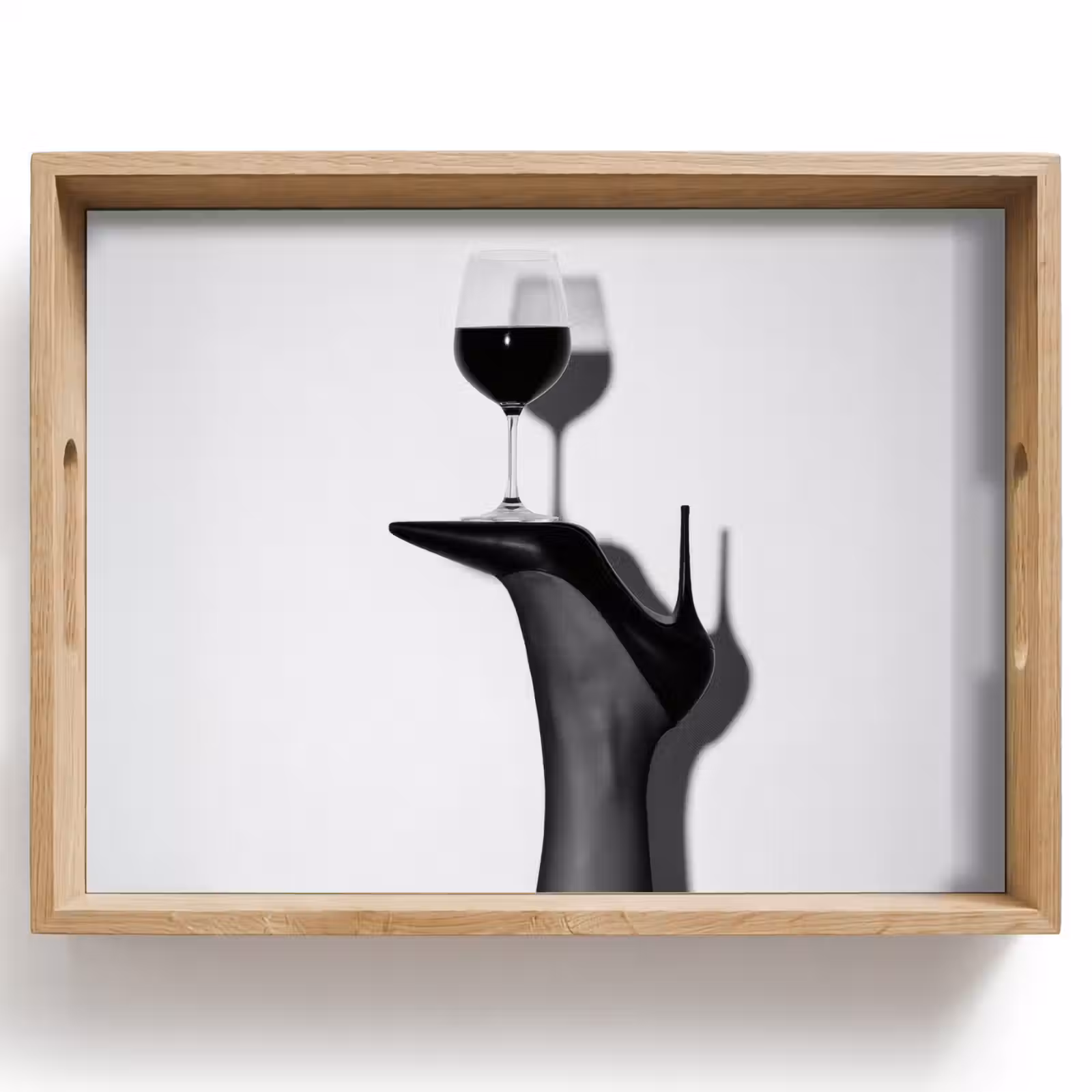 Dienblad - Hak - Wijn - Minimalistisch - Zwart — 1
