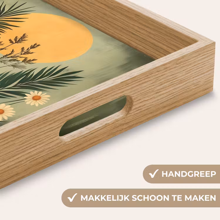 Dienblad - Bloemen - Bladeren - Zon - Groen — 5