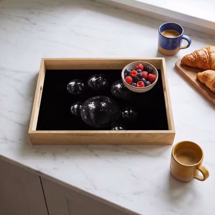 Dienblad - Discoballen - Minimalistisch - Zwart — 4