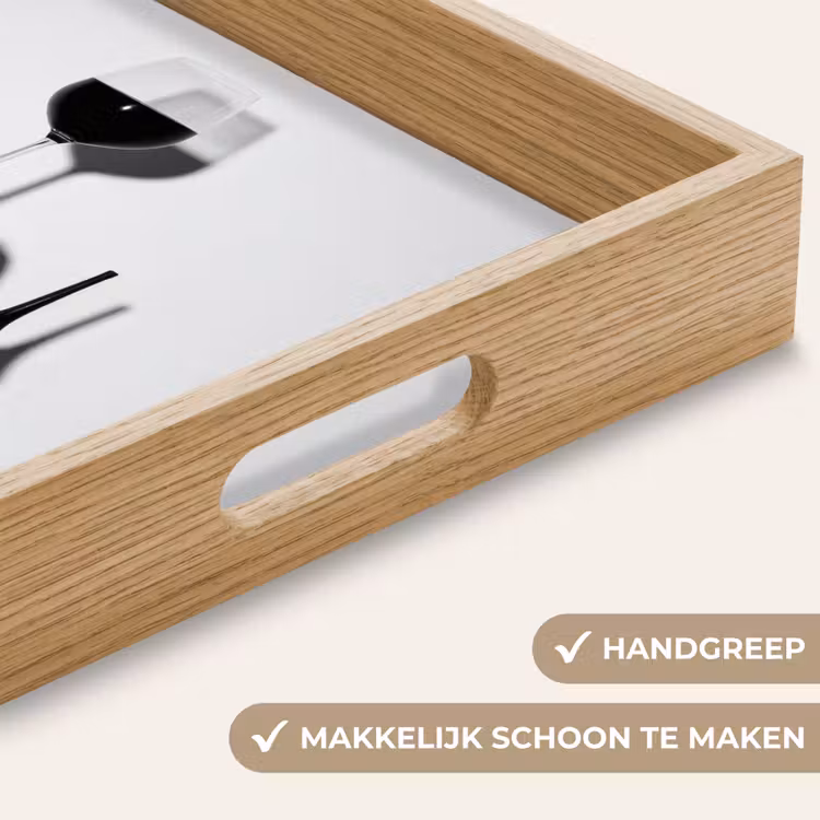 Dienblad - Hak - Wijn - Minimalistisch - Zwart — 5
