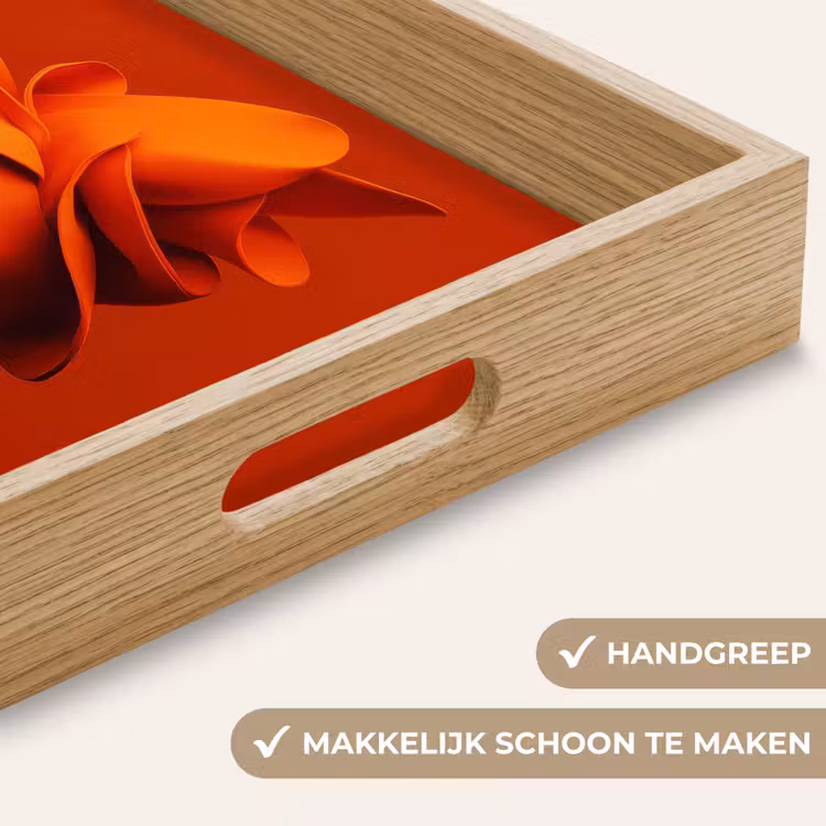 Dienblad - Oranje - Hoed - Vrouw — 5