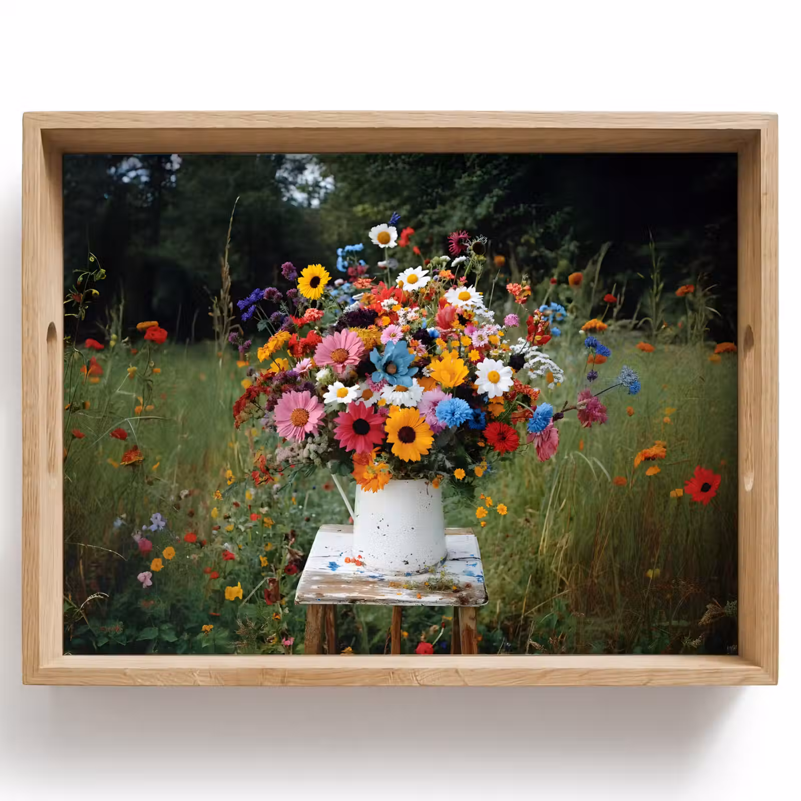 Dienblad - Bloemen - Krukje - Gieter - Veld — 1