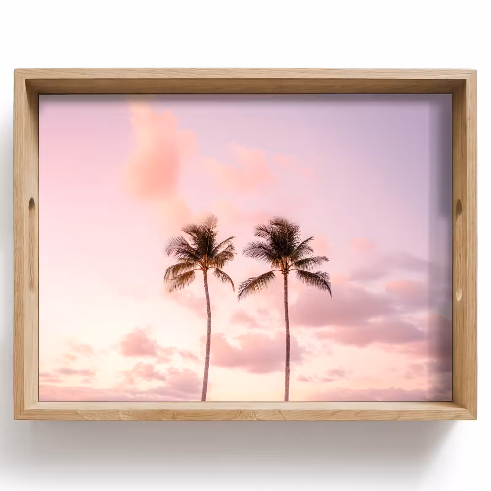 Dienblad - Palmbomen - Paars - Wolken - Lucht — 1