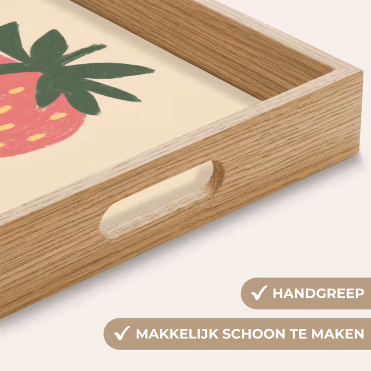 Dienblad - Aardbei - Minimalistisch - Rood - Fruit — 5