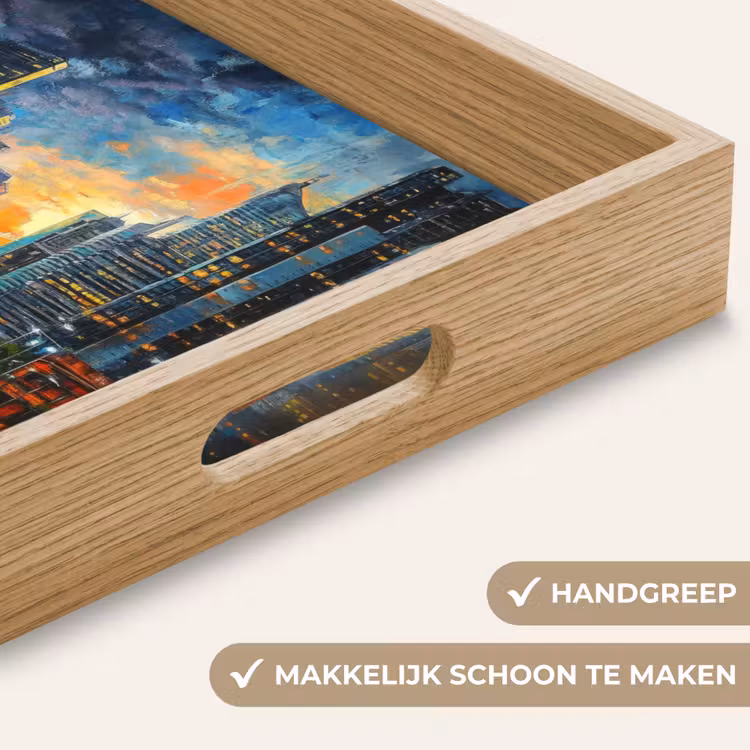 Dienblad - Auto - Skyline - Zon - Blauw — 5
