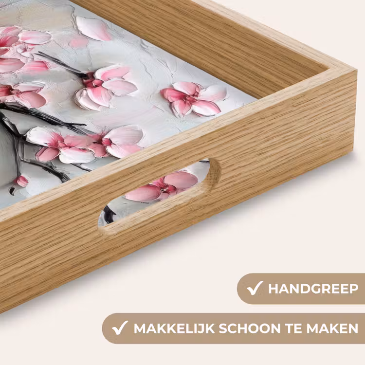 Dienblad - Bloesem - Kunstzinnig - Roze - Sakura — 5
