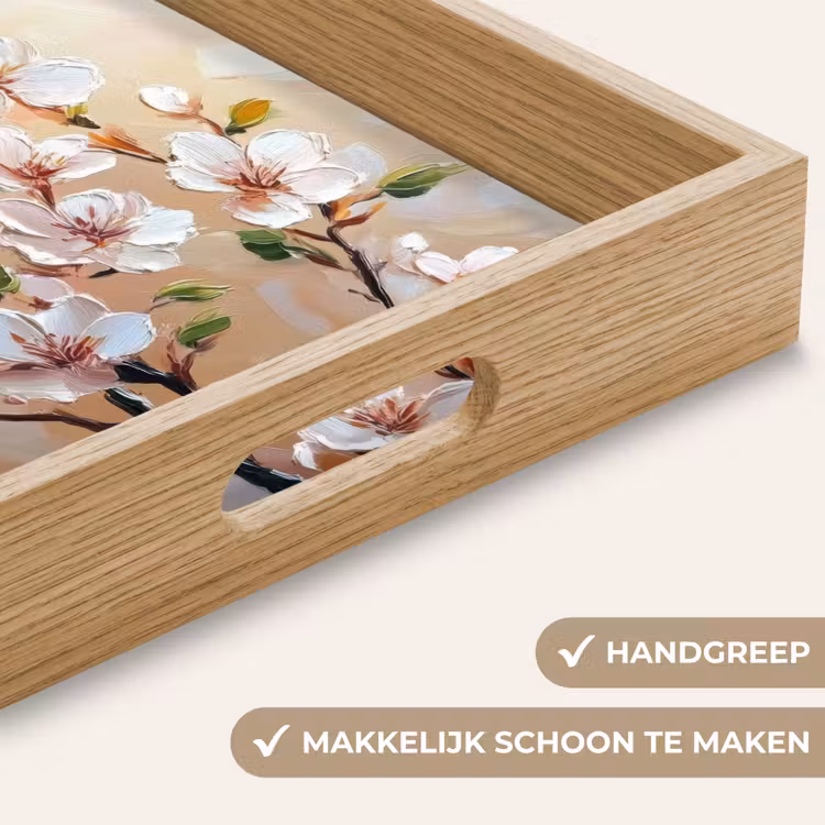 Dienblad - Bloesemtakken - Schilderachtig - Roze — 5