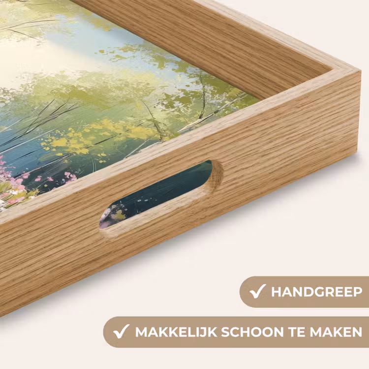 Dienblad - Bos - Schilderstijl - Kleurrijk — 5