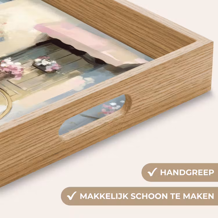 Dienblad - Fiets - Pastelkleuren - Bloemen — 5