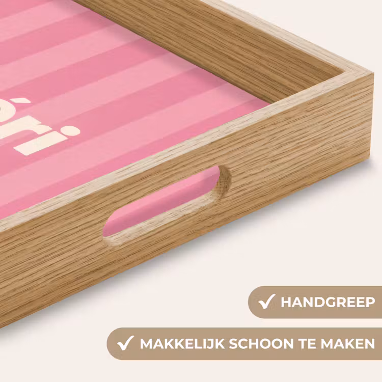 Dienblad - Gestreept - Roze - Chéri — 5