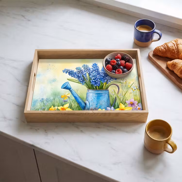 Dienblad - Gieter - Lavendel - Bloesems — 4