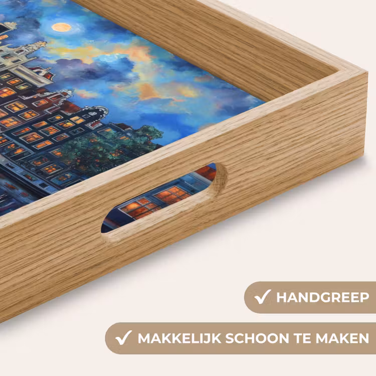 Dienblad - Grachten Amsterdam - Huizen - Stad - Kleurrijk — 5