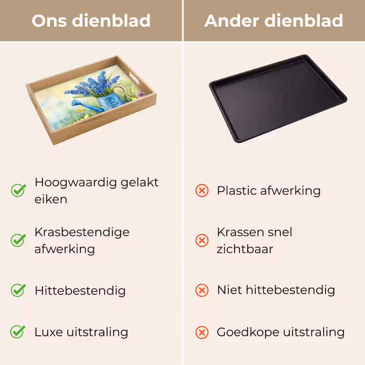 Dienblad - Lavendelbloemen - Quote - Gieter — 3
