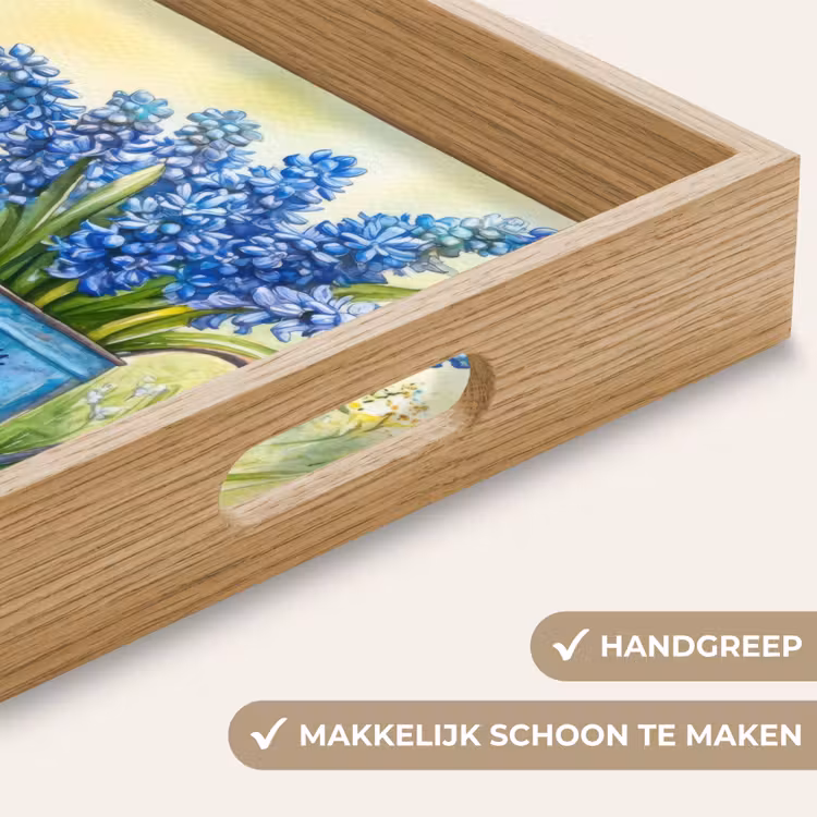 Dienblad - Lavendelbloemen - Quote - Gieter — 5