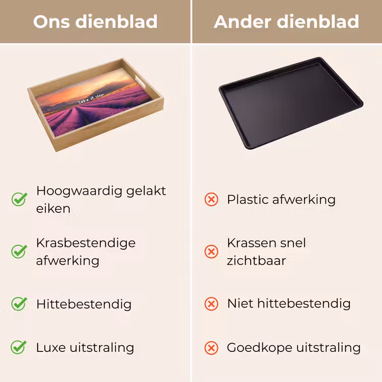 Dienblad - Lavendelveld - Quote - Zonsondergang — 3