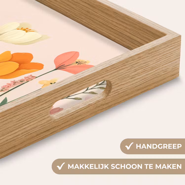 Dienblad - Pasteltinten - Bloemen - Illustratie — 5