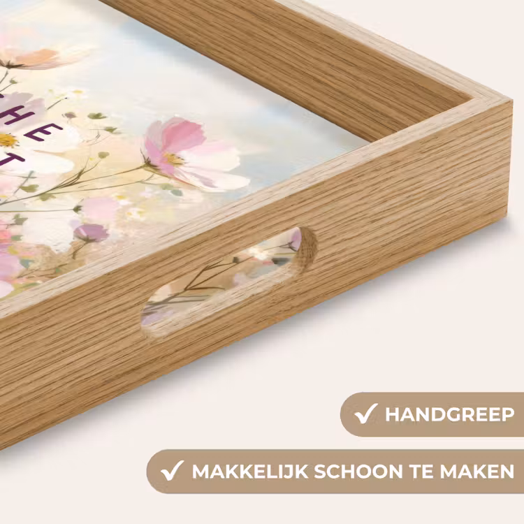 Dienblad - Quote - Bloemen - Schilderachtig — 5