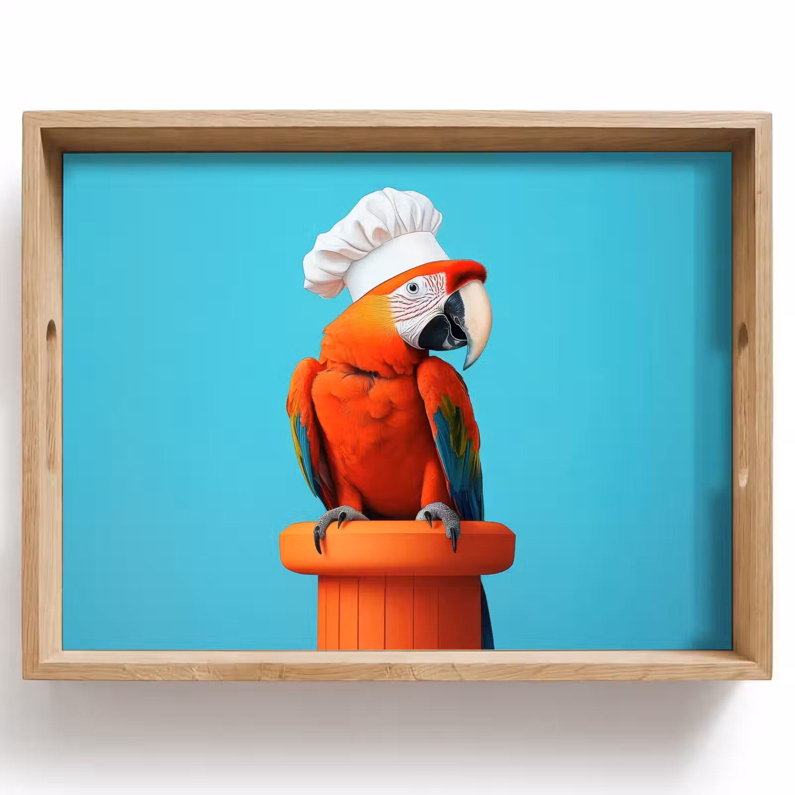 Dienblad - Ara - Koksmuts - Sokkel - Grappig — 1