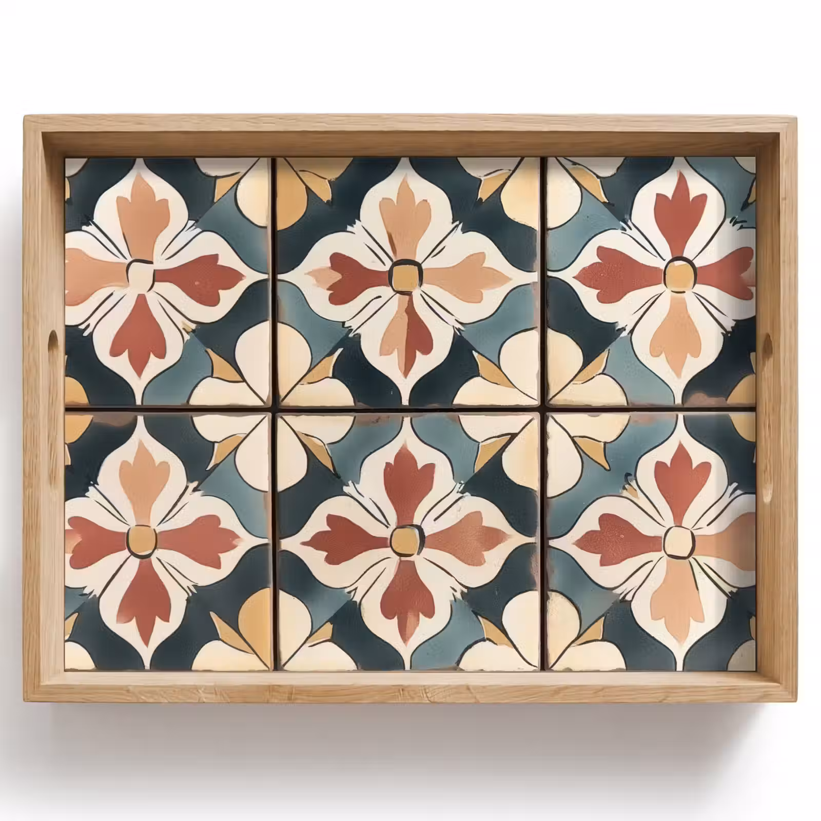 Dienblad - Decoratie - Tegels - Spaans - Vintage — 1