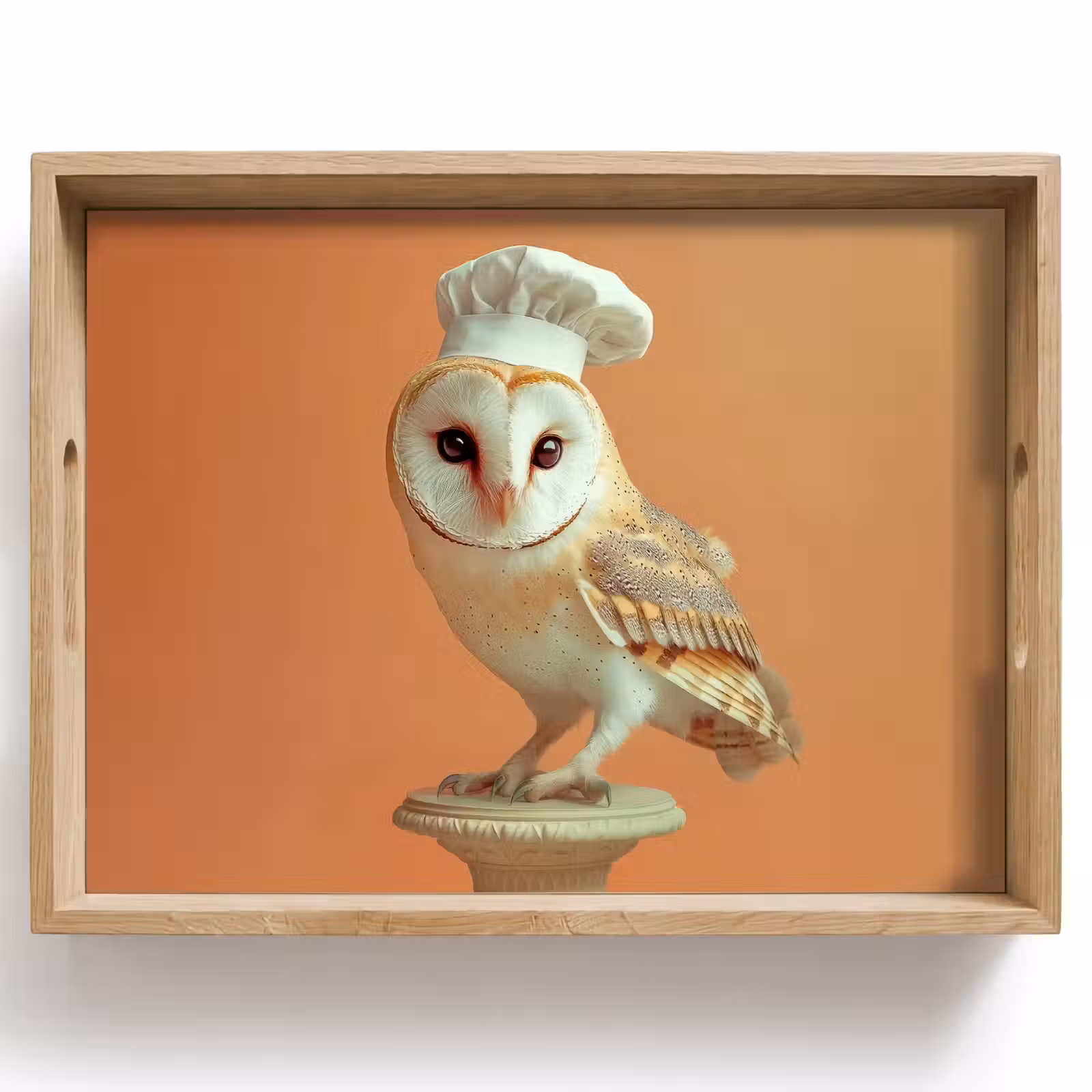 Dienblad - Kerkuil - Koksmuts - Oranje - Vogel — 1