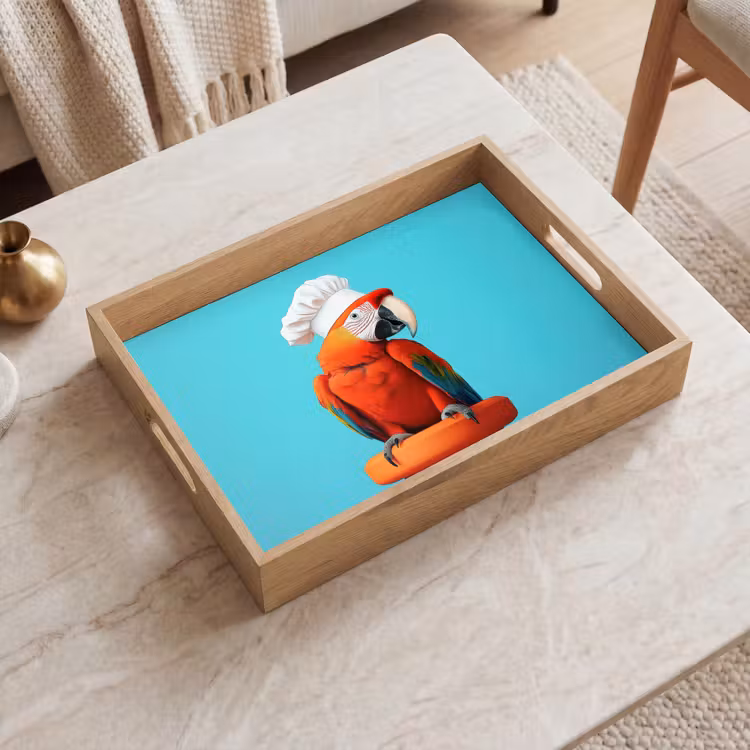 Dienblad - Ara - Koksmuts - Sokkel - Grappig — 2