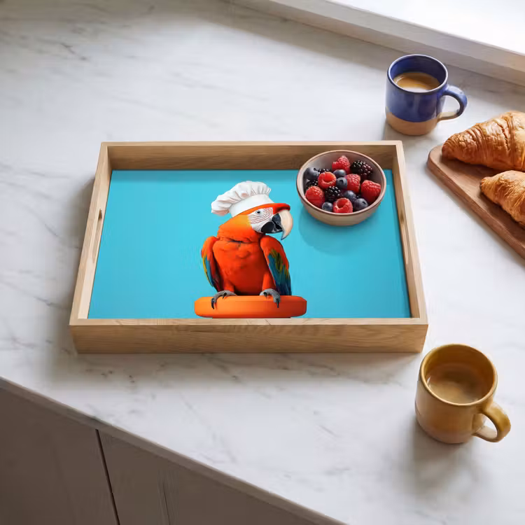 Dienblad - Ara - Koksmuts - Sokkel - Grappig — 4