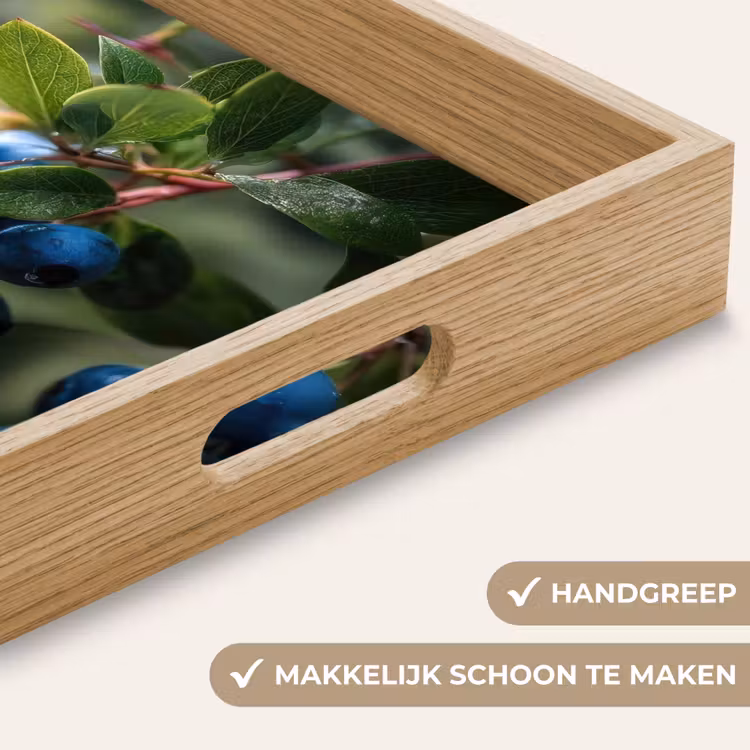Dienblad - Blauwe bessen - Dauwdruppels - Natuurlijk licht — 5