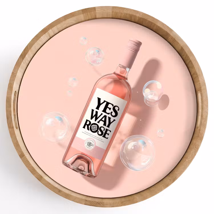 Dienblad - Bubbels - Rosé - Roze — 1